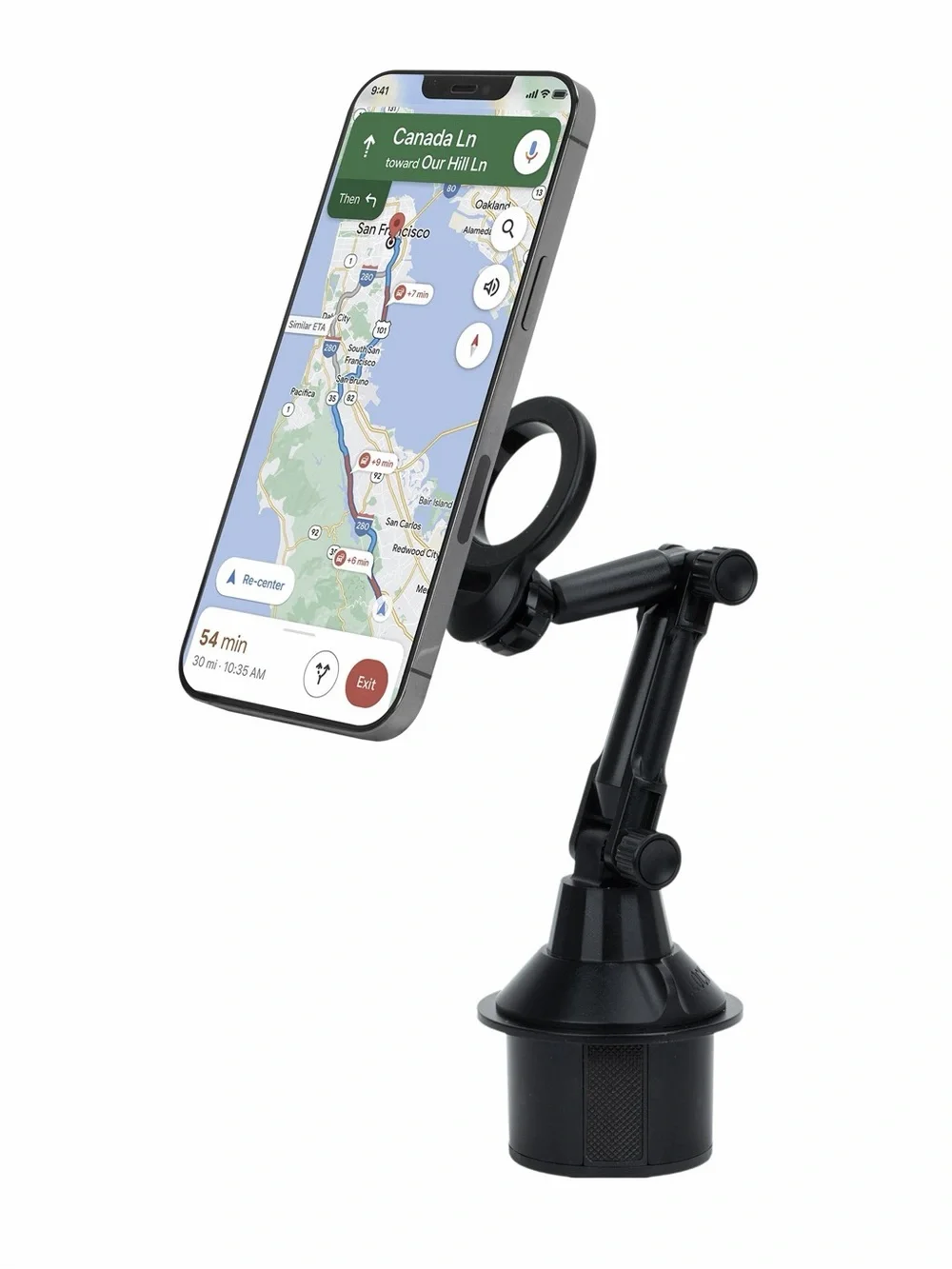 IHome~ Magnetic Cup Holder Car Mount - Black NWT